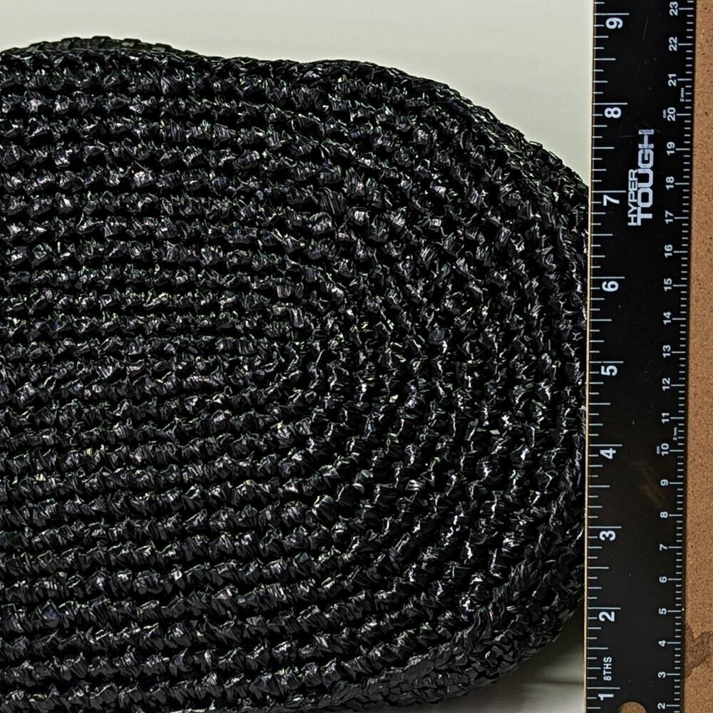 Balenciaga Women's Large Le Cagole Panier Black Raffia Tote Bag (MSRP $1,750) - Picture 10 of 13